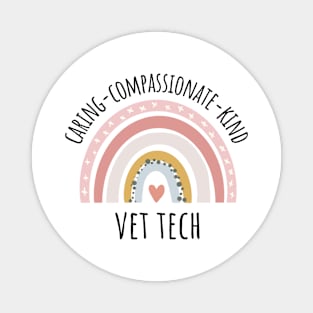 Vet Tech Pastel Rainbow Magnet